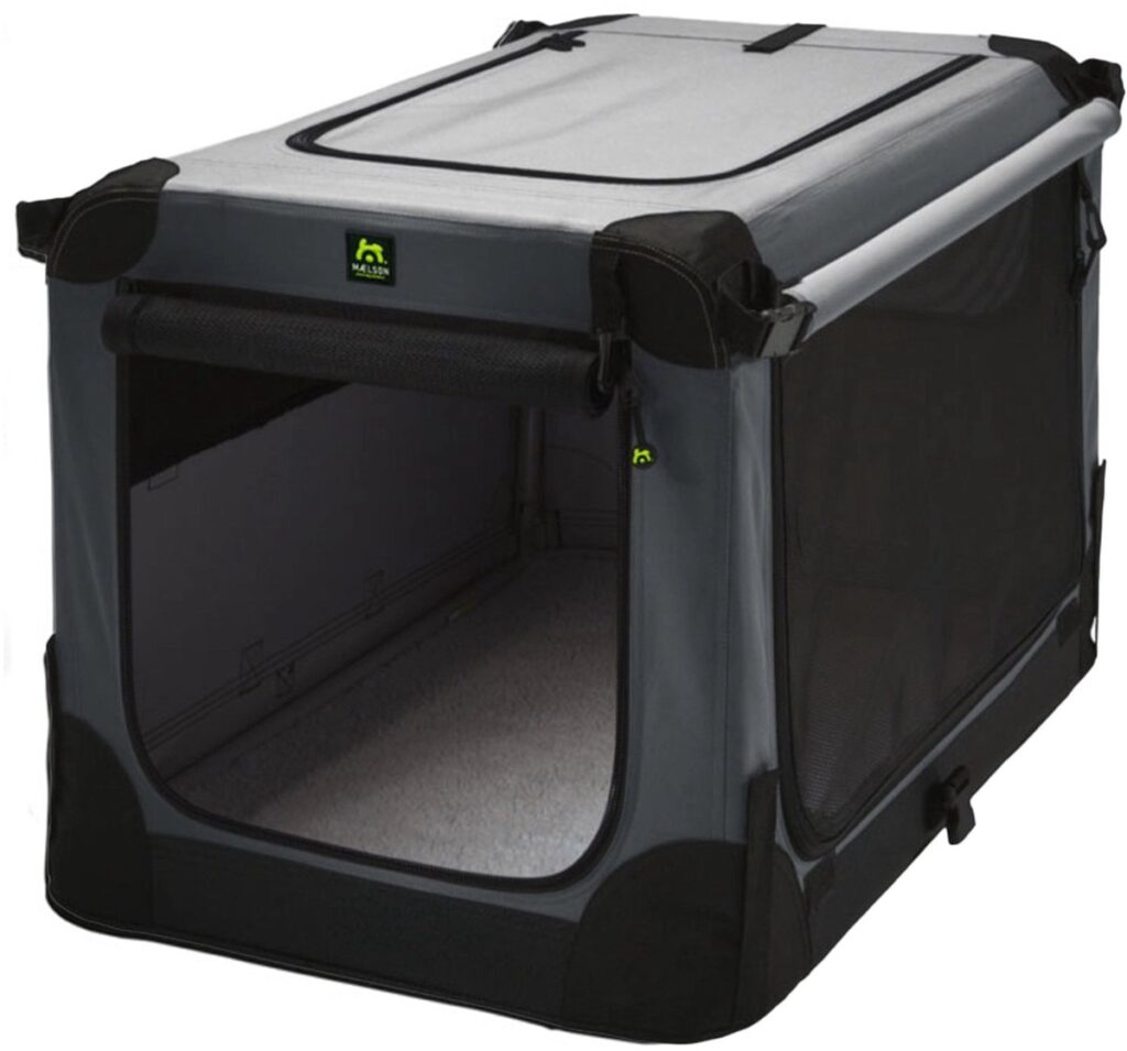 Maelson vouwbare softbench grijs, lichtgewicht en degelijk.