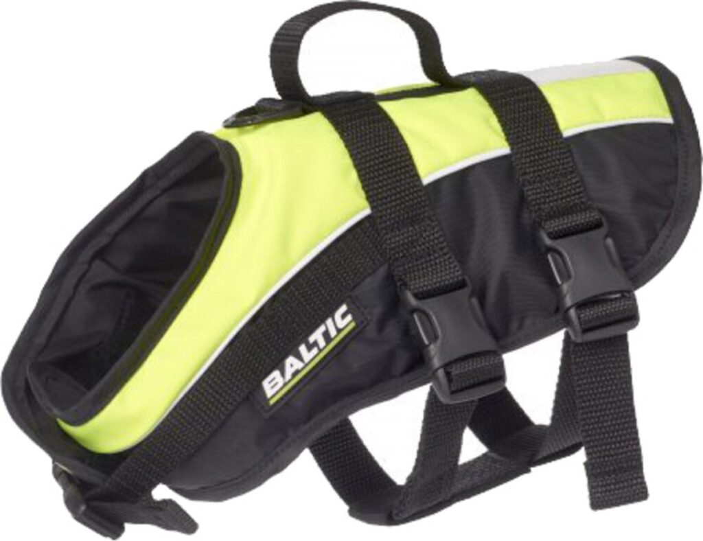Baltic Mascot hondenzwemvest Baltic Mascot Geel — degelijk hondenzwemvest voor watersport.